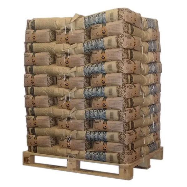Badger Pellets – Palette mit 65 Säcken à 15 kg