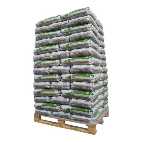 Pellet Green Forest – Palette mit 70 Säcken à 15 kg (1.050 kg)