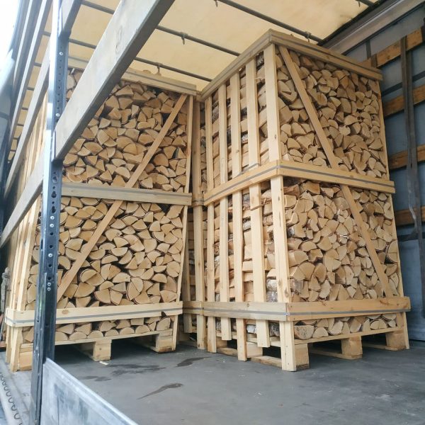 LKW Ladung Kaminholz Birke