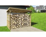 Kaminholzunterstand weka Brennholzlager 663 B Gr.2 274x131 cm natur – Bild 2