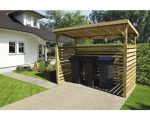 Kaminholzunterstand weka Brennholzlager 663 B Gr.2 274x131 cm natur – Bild 3