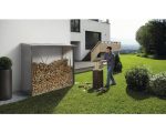 Kaminholzunterstand Biohort WoodStock 150 157 x 102 x 199 cm quarzgrau-metallic – Bild 3