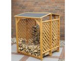 Kaminholzunterstand promadino 120 x 118 x 148 cm imprägniert