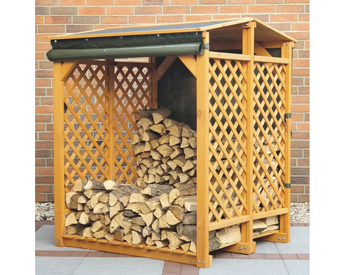 as.152771606.jpg Kaminholzunterstand promadino inkl. Wetterschutz 120 x 118 x 148 cm imprägniert – Bild 5