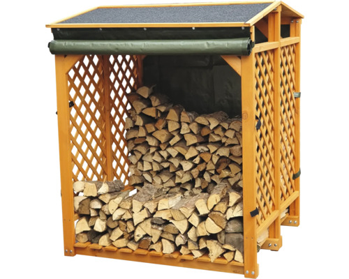 as.152771610.jpg Kaminholzunterstand promadino inkl. Wetterschutz 120 x 118 x 148 cm imprägniert – Bild 2