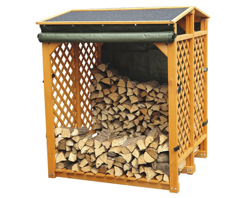 as.159372387.jpg Kaminholzunterstand promadino inkl. Wetterschutz 120 x 118 x 148 cm imprägniert – Bild 3