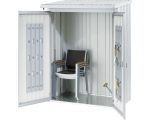 Kaminholzunterstand Biohort WoodStock 150 157 x 102 x 199 cm silber-metallic – Bild 4