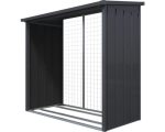 Kaminholzunterstand Konsta 200 x 107 x 190 cm schwarz – Bild 3