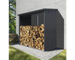 Kaminholzunterstand Konsta 200 x 107 x 190 cm schwarz – Bild 2