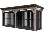 Kaminholzunterstand SKAN HOLZ Holm 2 500 x 144 x 216 cm anthrazit – Bild 2