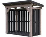 Kaminholzunterstand SKAN HOLZ Holm 1 250 x 144 x 216 cm anthrazit – Bild 2