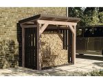 Kaminholzunterstand SKAN HOLZ Holm 1 250 x 144 x 216 cm anthrazit