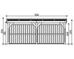 Kaminholzunterstand SKAN HOLZ Holm 2 500 x 144 x 216 cm anthrazit – Bild 5