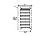 Kaminholzunterstand SKAN HOLZ Holm 1 250 x 144 x 216 cm anthrazit – Bild 4