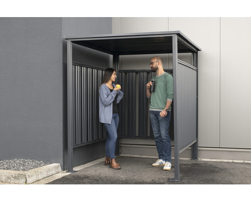 as.44881464.jpg Fahrradunterstand, Kaminholzunterstand WESTMANN 180 x 203 cm anthrazit – Bild 8