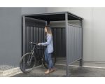 Fahrradunterstand, Kaminholzunterstand WESTMANN 180 x 203 cm anthrazit – Bild 4