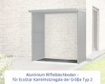 Fußboden Hörmann EcoStar für Kaminholzunterstand Typ 2 169,5 x 72 cm silber – Bild 3