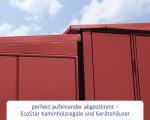 Kaminholzunterstand Hörmann EcoStar Elegant-V Typ 1 122,7 x 102,5 x 198,0 cm purpurrot – Bild 11