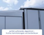 Kaminholzunterstand Hörmann EcoStar Elegant-V Typ 2 181,4 x 102,5 x 198,0 cm taubenblau – Bild 11