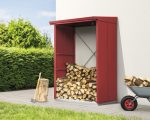 Kaminholzunterstand Hörmann EcoStar Elegant-V Typ 1 122,7 x 102,5 x 198,0 cm purpurrot