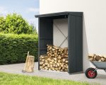 Kaminholzunterstand Hörmann EcoStar Elegant-V Typ 1 122,7 x 102,5 x 198,0 cm anthrazit