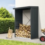 Kaminholzunterstand Hörmann EcoStar Elegant-V Typ 1 122,7 x 102,5 x 198,0 cm anthrazit