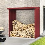 Kaminholzunterstand Hörmann EcoStar Trend-V Typ 2 181,4 x 102,5 x 198,0 cm purpurrot