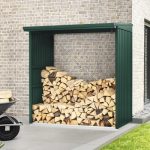 Kaminholzunterstand Hörmann EcoStar Trend-V Typ 2 181,4 x 102,5 x 198,0 cm moosgrün