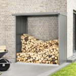 Kaminholzunterstand Hörmann EcoStar Trend-V Typ 2 181,4 x 102,5 x 198,0 cm grau-aluminium