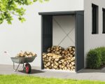 Kaminholzunterstand Hörmann EcoStar Trend-V Typ 1 122,7 x 102,5 x 198,0 cm anthrazit