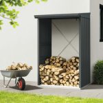 Kaminholzunterstand Hörmann EcoStar Trend-V Typ 1 122,7 x 102,5 x 198,0 cm anthrazit