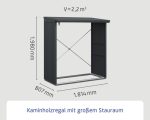 Kaminholzunterstand Hörmann EcoStar Trend-V Typ 2 181,4 x 102,5 x 198,0 cm anthrazit – Bild 14