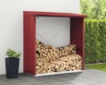 Kaminholzunterstand Hörmann EcoStar Elegant-V Typ 2 181,4 x 102,5 x 198,0 cm purpurrot