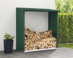 Kaminholzunterstand Hörmann EcoStar Elegant-V Typ 2 181,4 x 102,5 x 198,0 cm moosgrün
