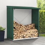 Kaminholzunterstand Hörmann EcoStar Elegant-V Typ 2 181,4 x 102,5 x 198,0 cm moosgrün