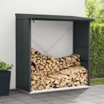 Kaminholzunterstand Hörmann EcoStar Elegant-V Typ 2 181,4 x 102,5 x 198,0 cm anthrazit