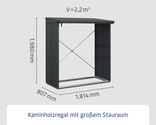 as.45034807.jpg Kaminholzunterstand Hörmann EcoStar Elegant-V Typ 2 181,4 x 102,5 x 198,0 cm anthrazit – Bild 13