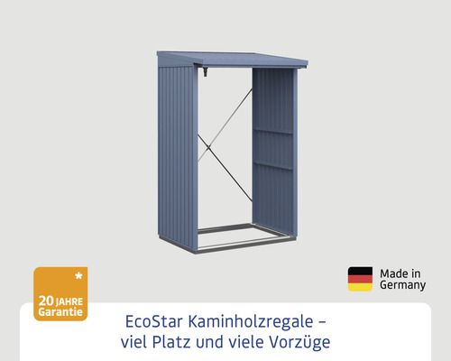 as.45116155.jpg Kaminholzunterstand Hörmann EcoStar Trend-V Typ 1 122,7 x 102,5 x 198,0 cm taubenblau – Bild 3