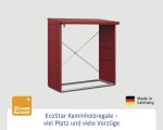 Kaminholzunterstand Hörmann EcoStar Trend-V Typ 2 181,4 x 102,5 x 198,0 cm purpurrot – Bild 3