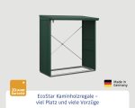Kaminholzunterstand Hörmann EcoStar Trend-V Typ 2 181,4 x 102,5 x 198,0 cm moosgrün – Bild 3