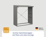 Kaminholzunterstand Hörmann EcoStar Trend-V Typ 2 181,4 x 102,5 x 198,0 cm grau-aluminium – Bild 3