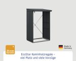 Kaminholzunterstand Hörmann EcoStar Elegant-V Typ 1 122,7 x 102,5 x 198,0 cm anthrazit – Bild 3