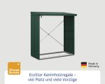 Kaminholzunterstand Hörmann EcoStar Elegant-V Typ 2 181,4 x 102,5 x 198,0 cm moosgrün – Bild 3