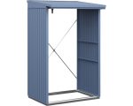 Kaminholzunterstand Hörmann EcoStar Trend-V Typ 1 122,7 x 102,5 x 198,0 cm taubenblau – Bild 2