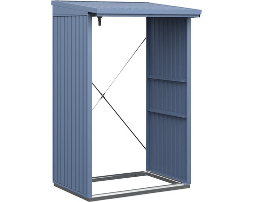 as.45308324.jpg Kaminholzunterstand Hörmann EcoStar Trend-V Typ 1 122,7 x 102,5 x 198,0 cm taubenblau – Bild 2