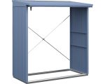 Kaminholzunterstand Hörmann EcoStar Trend-V Typ 2 181,4 x 102,5 x 198,0 cm taubenblau – Bild 2