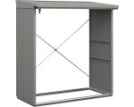 Kaminholzunterstand Hörmann EcoStar Trend-V Typ 2 181,4 x 102,5 x 198,0 cm grau-aluminium – Bild 2