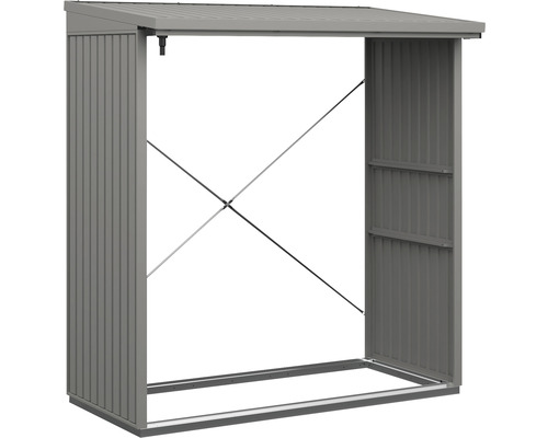 as.45308336.jpg Kaminholzunterstand Hörmann EcoStar Trend-V Typ 2 181,4 x 102,5 x 198,0 cm grau-aluminium – Bild 2