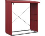 Kaminholzunterstand Hörmann EcoStar Elegant-V Typ 2 181,4 x 102,5 x 198,0 cm purpurrot – Bild 2
