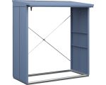 Kaminholzunterstand Hörmann EcoStar Elegant-V Typ 2 181,4 x 102,5 x 198,0 cm taubenblau – Bild 2